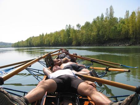 Faulenzen auf der Rhone