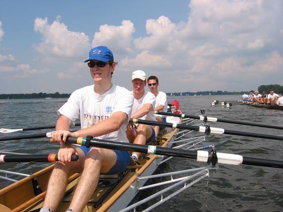 Bernhard, Lennart und Udo auf der Havel