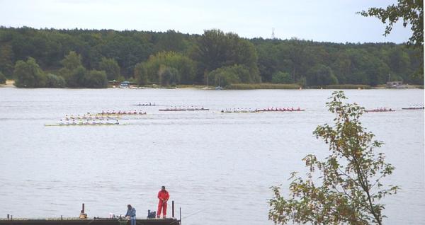 Kurz nach dem Start auf dem großen Wannsee