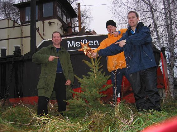 Nicolas, Steffen und Simon in Meißen