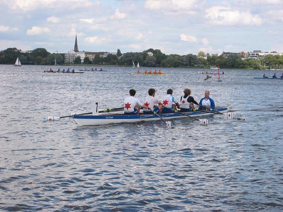 BRC-Mannschaft Boot 2: Ben, Nicolas S., Dirk, Dominik, Volker