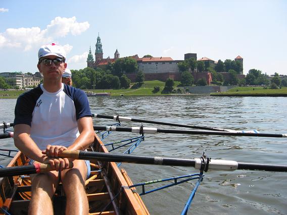 Auf der Weichsel in Krakau vor dem Wawel (Steffen)