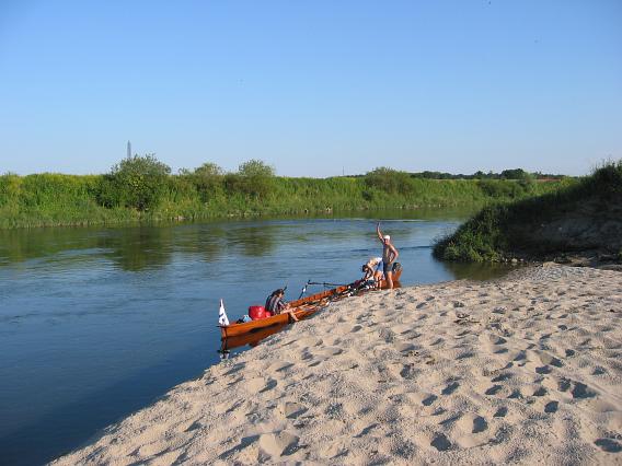 Anlegestelle für Nachtlager bei Hebdow