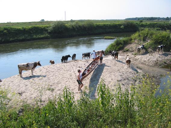 Anlegestelle bei Hebdow am nächsten Morgen