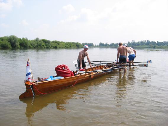 Flachstelle in der Weichsel hinter Leka