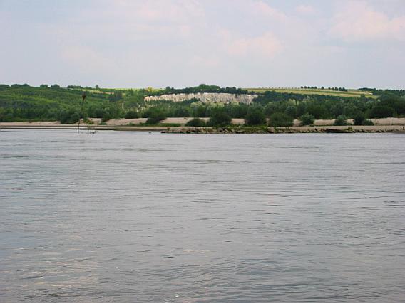 Kalksteinfelsen an der Weichsel bei Zawichost