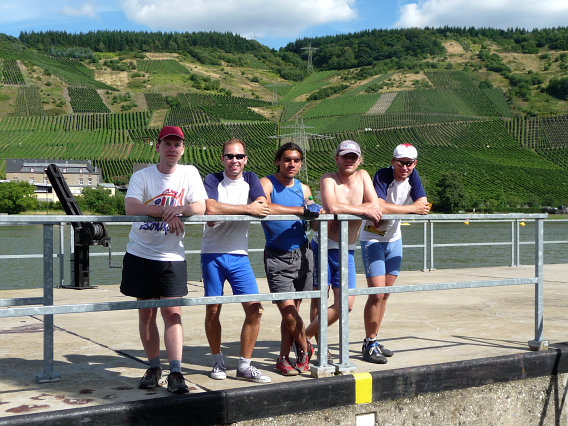 Schleuse an der Mosel